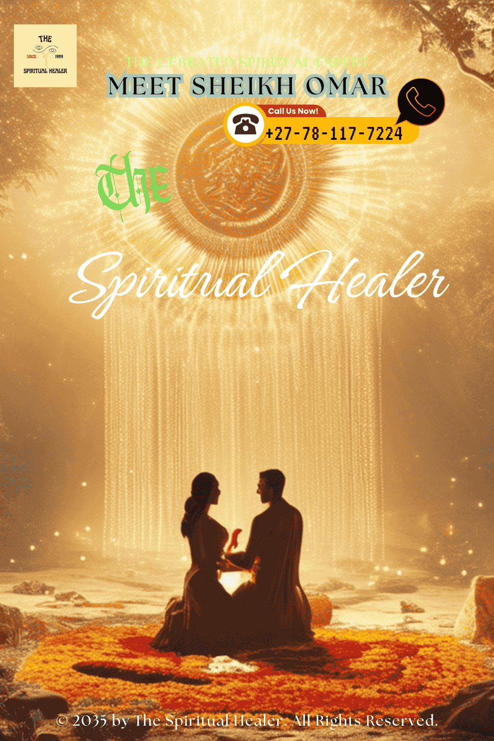 A captivating image of an ancient ceremony with two lovers in bright light symbolizes eternal love