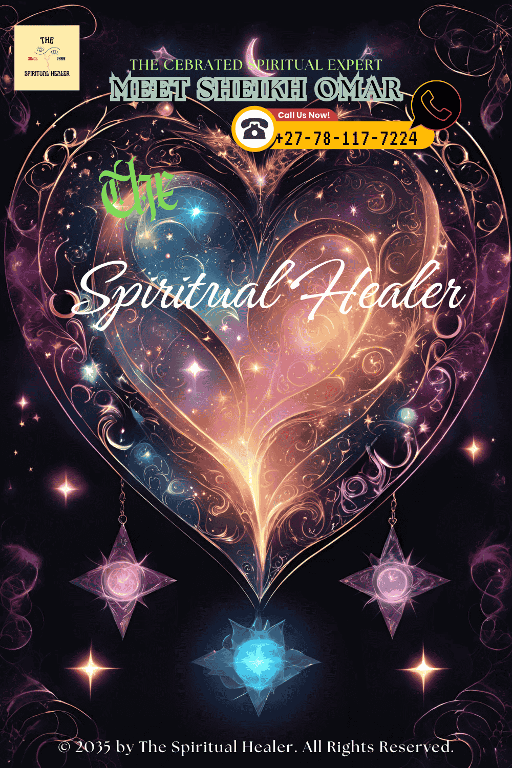 A mystical, glowing heart surrounded by enchanting symbols to signify the magical impact of love binding spells. (1)