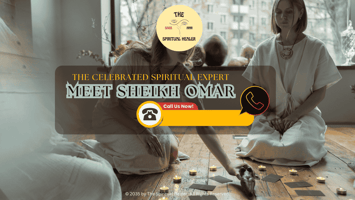 1️⃣ A spiritual healer guiding a couple through a heart chakra energy alignment session, symbolizing emotional healing and energetic reconnection.