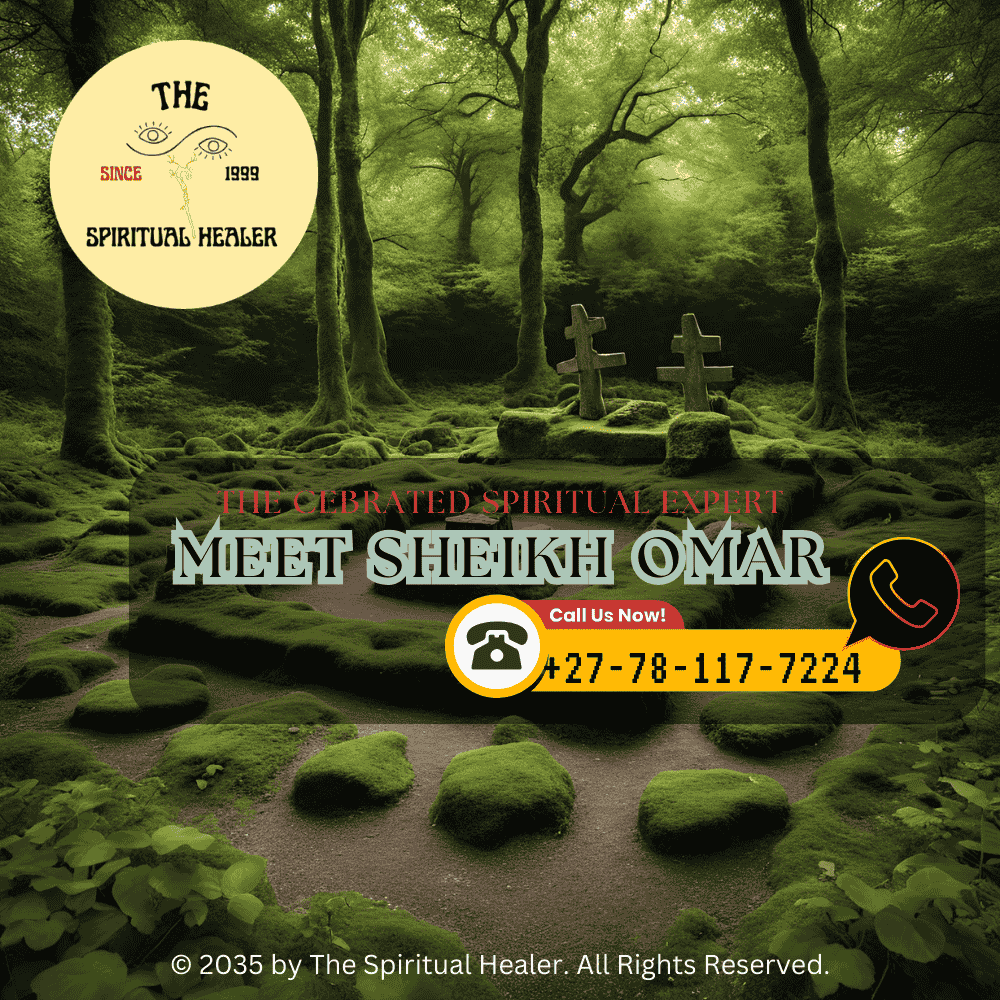 An ancient altar site surrounded by lush greenery, representing the natural sanctity of Celtic rituals.