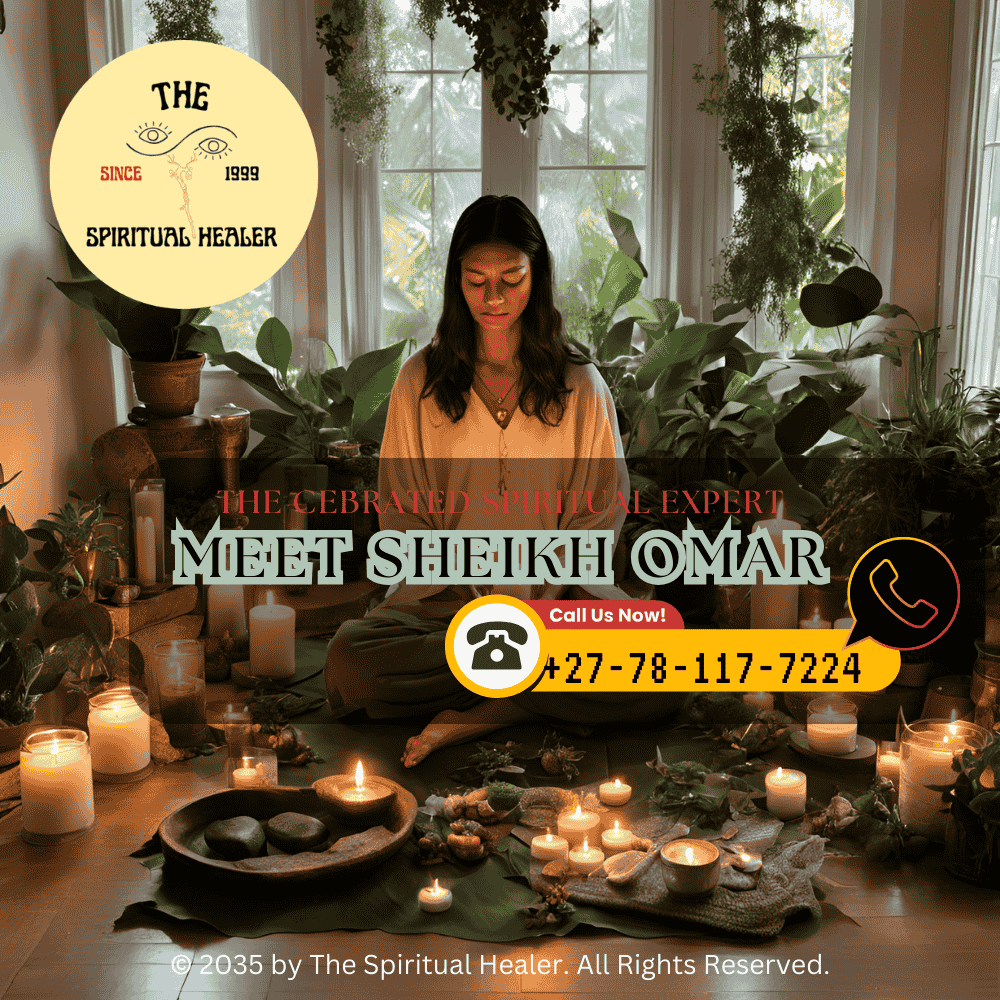 A smiling client in peaceful meditation after receiving guidance from a healer